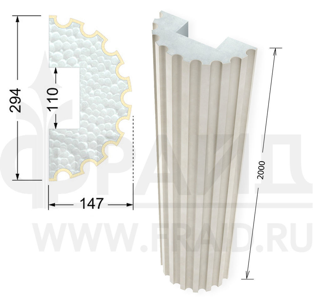 фрайд декор - колонна - кл-2-294-110  от 1 679 руб.