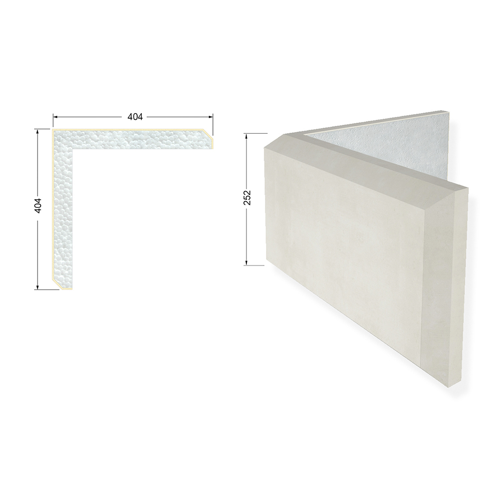 фасадный декор фрайд - руст угловой симметричный ру1-404-404-252-50  от 1 763 руб.