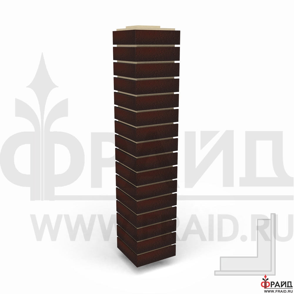 Угловой элемент Фрайд Премиум Paradyz Strukturalna Cloud Brown Duro ППУ от 2 958 руб.