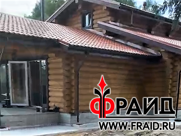 Отделка бетонного цоколя термопанелями Фрайд Премиум с клинкерной ...