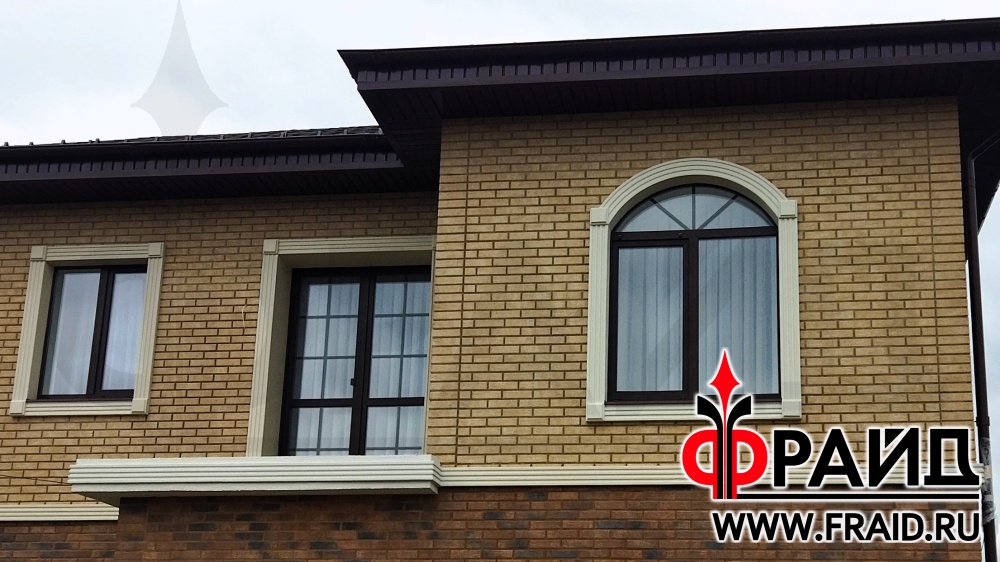 Фрайд Плюс с клинкерной плиткой Cerrad Loft Brick Cardamon, Loft Brick Salt, Фрайд Декор. Утепление и облицовка дома из газосиликата.
