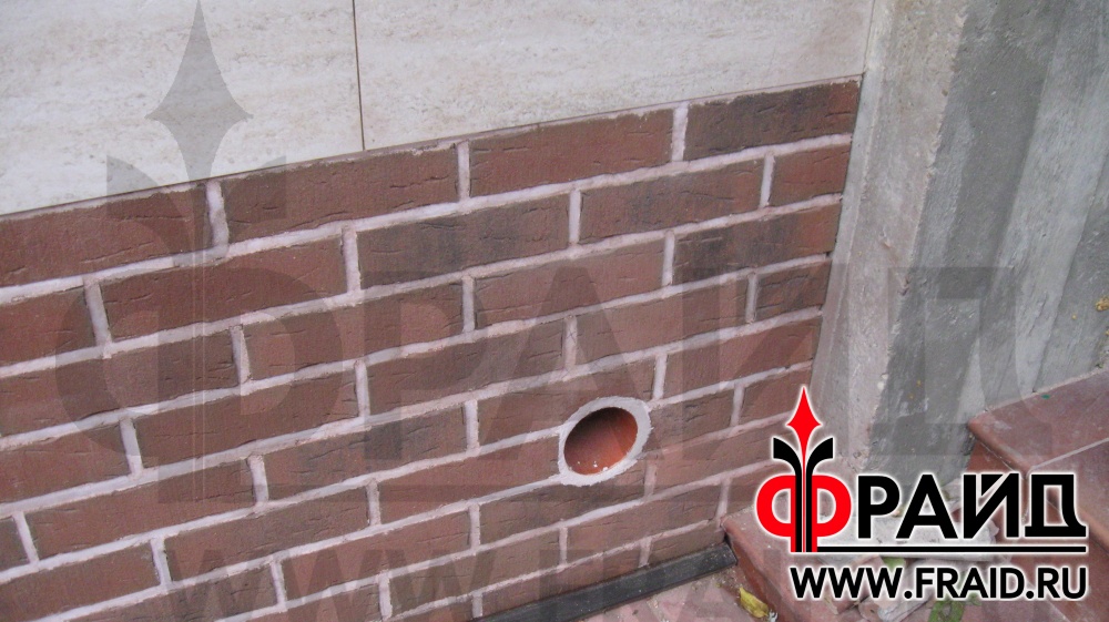 Отделка цоколя термопанелями Фрайд Премиум с немецким клинкером ...