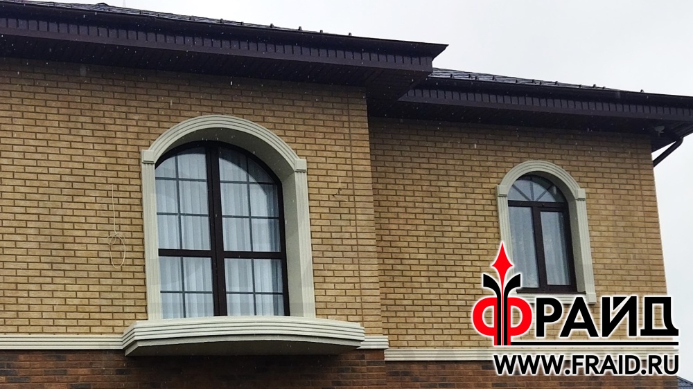 Фрайд Плюс с клинкерной плиткой Cerrad Loft Brick Cardamon, Loft Brick Salt, Фрайд Декор. Утепление и облицовка дома из газосиликата.