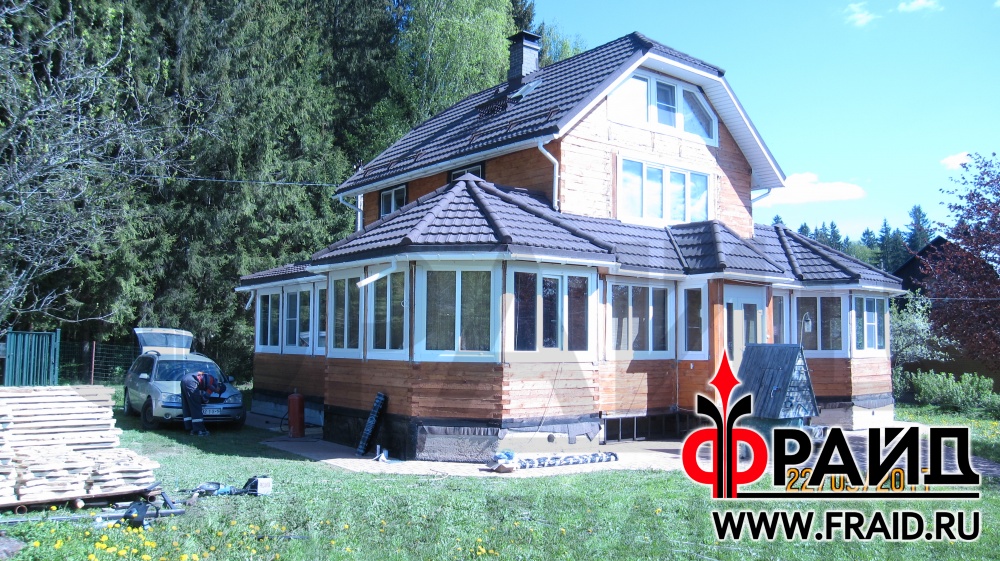 Отделка и утепления цоколя термопанелями Фрайд Премиум с натуральным камнем