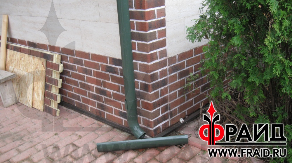 Отделка цоколя термопанелями Фрайд Премиум с немецким клинкером ...